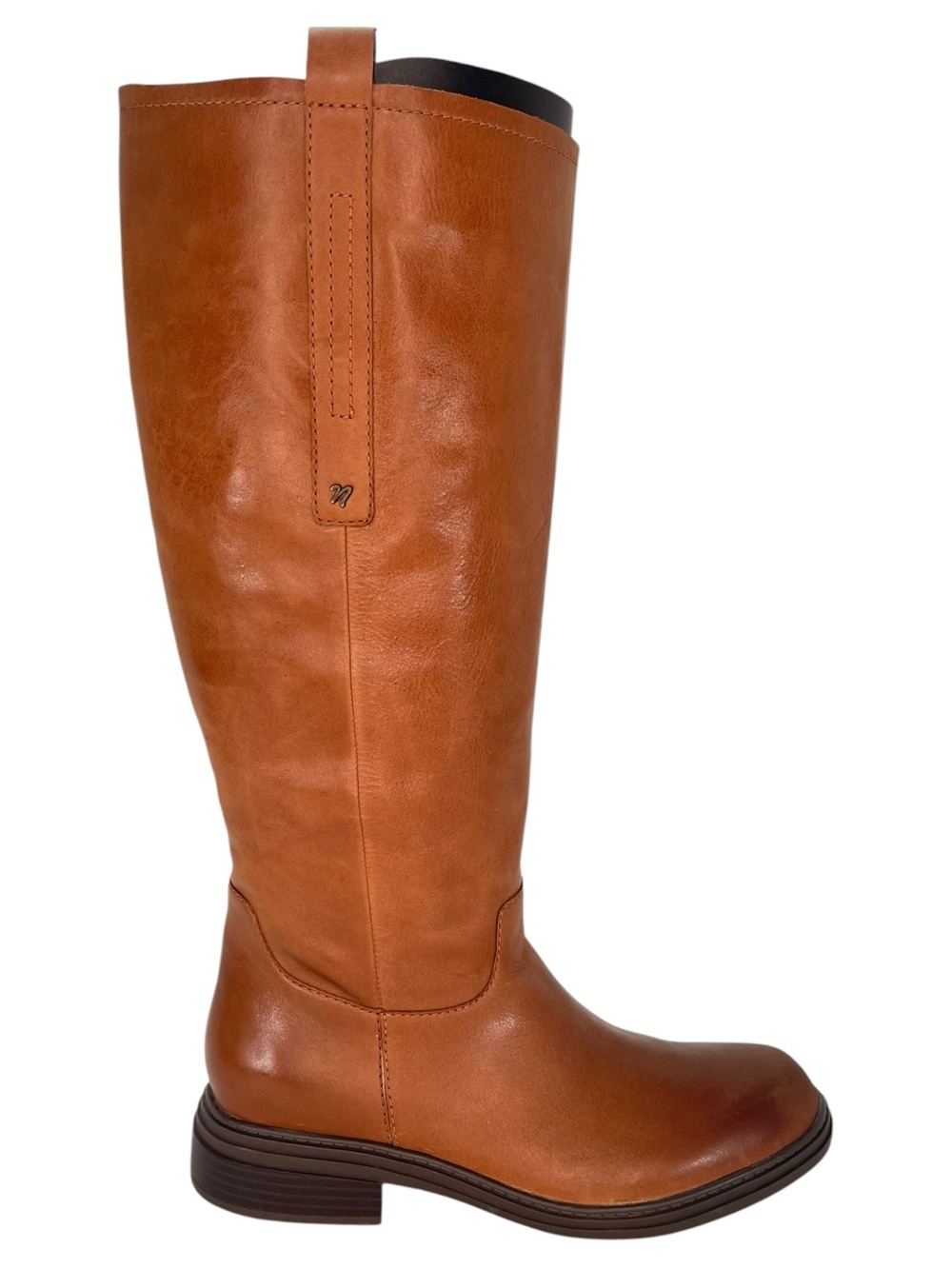 Naturalizer On Time Brown Leather Wide Calf Knee High Womens Boots Size 9.5M - Picture 3 of 15